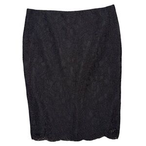 Lauren Ralph Lauren Black Lace Pencil Skirt - Size 4